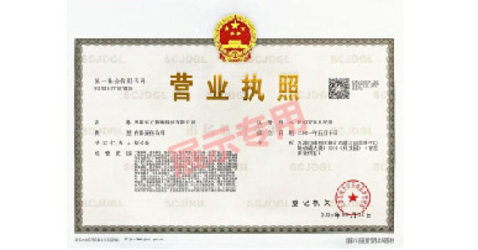 东方泰瑞营业执照正本